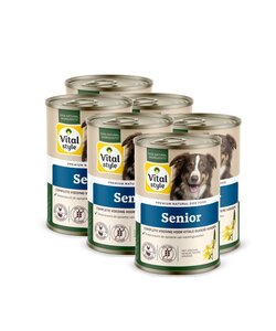 Senior hondenvoeding blik 6x400 gram