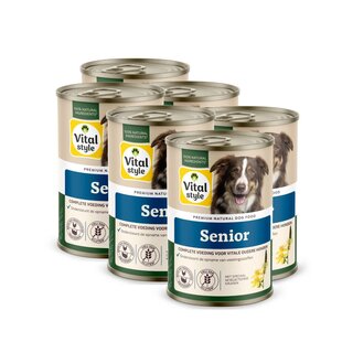 Senior hondenvoeding blik 6x400 gram