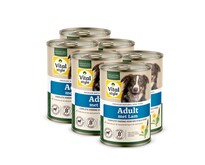 Adult lam hondenvoeding blik 6x400 gram (tray)