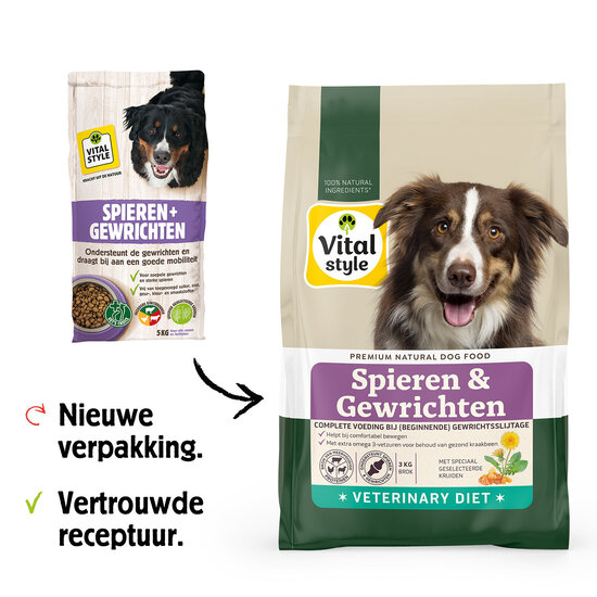 Vitalstyle Spieren en Gewrichten hondenbrokken 2x12 kg (duopack) | Aanbieding