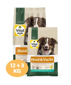 Huid&Vacht hondenbrokken 12+3 kg