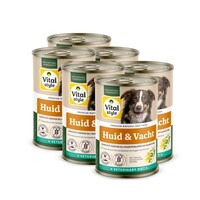 Huid en Vacht hondenvoeding blik 6x400 gram