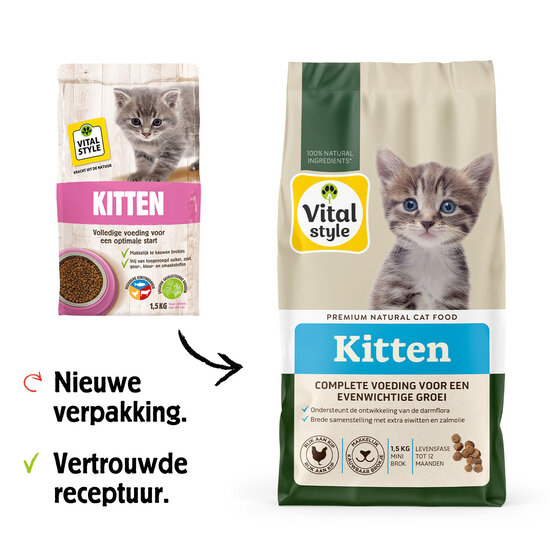 Vitalstyle Kitten kattenbrokken 4,5 kg