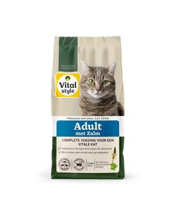 Adult met zalm kattenbrokken 1,5 kg