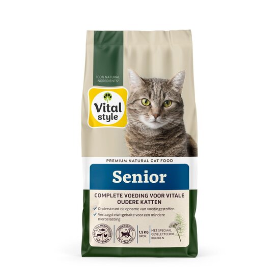 Vitalstyle Senior kattenbrokken 1,5 kg