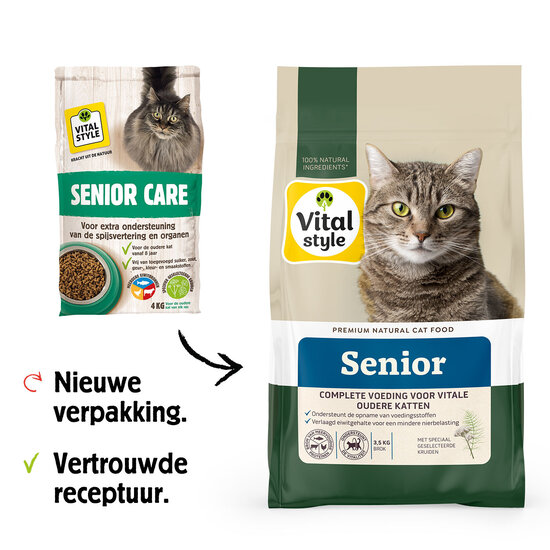 Vitalstyle Senior kattenbrokken 1,5 kg