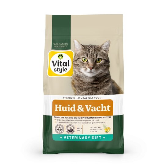 Vitalstyle Huid en Vacht kattenbrokken 3.5 kg