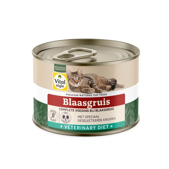 Vitalstyle kattenvoeding blaasgruis 24x200 gram (multipack)