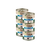 katten- en kittenvoeding natvoer proefpakket kip, rund en zalm