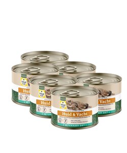 kattenvoeding Huid en Vacht 6x200 gram