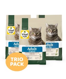 assorti pack rund/kip/zalm kattenbrokken 3x 3,5 kg