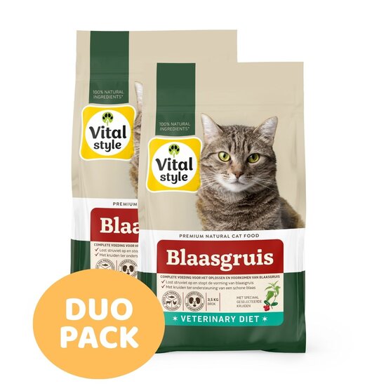 Vitalstyle Blaasgruis kattenbrokken 7 kg
