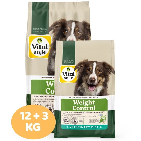 Vitalstyle Weight Control hondenbrokken 12+3 kg
