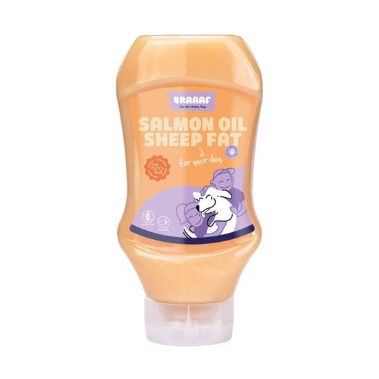 Braaaf 2-in-1 zalmolie en schapenvet 500 ml