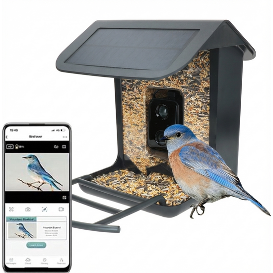 Slim Vogelvoerhuisje met Camera & AI Herkenning