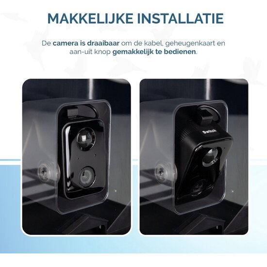 Slim Vogelvoerhuisje met Camera & AI Herkenning