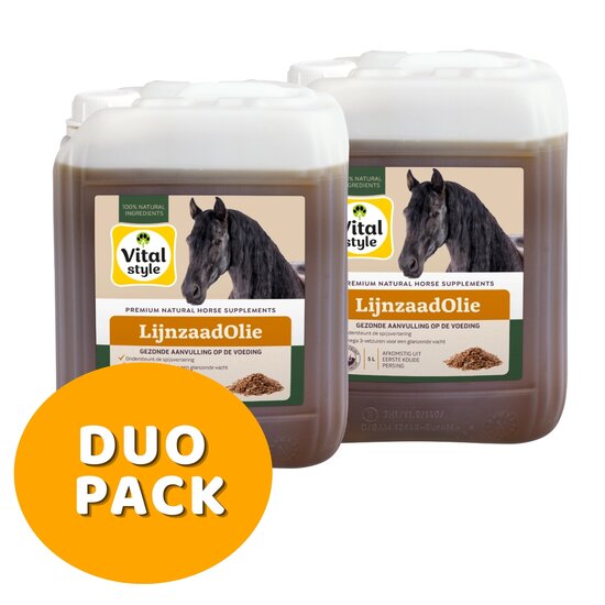 Vitalstyle LijnzaadOlie 2x 5 liter (duo pack)  | Aanbieding