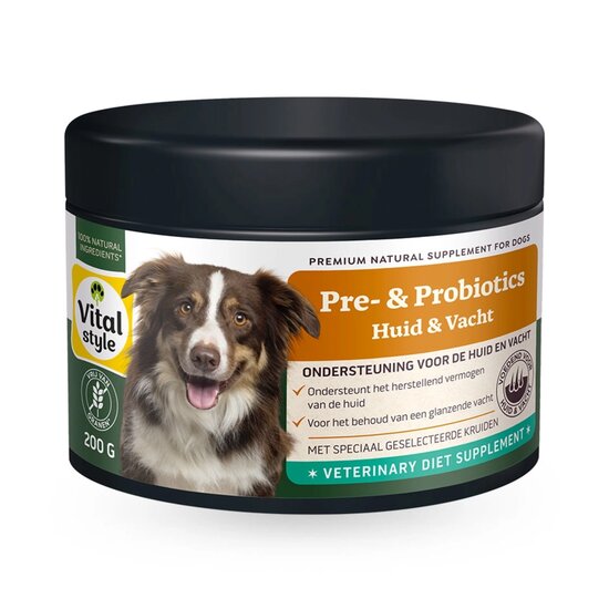 Vitalstyle Pre- & Probiotica Huid & Vacht voor Hond 200g