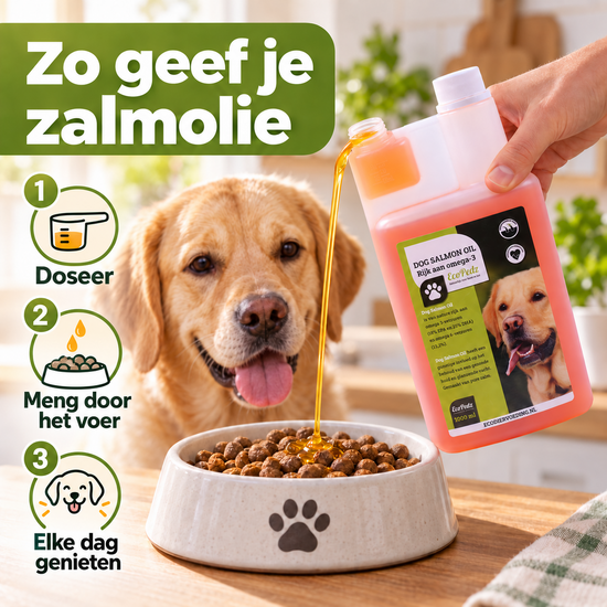 EcoPedz visolie zalm Premium voor honden 1000 ml