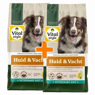 Huid&Vacht hondenbrokken 2x12 kg