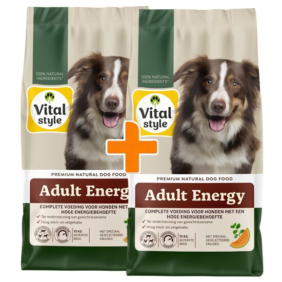 Vitalstyle Adult Energy hondenbrokken 20 kg