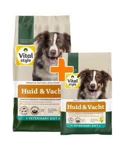 Huid&Vacht hondenbrokken 12+3 kg
