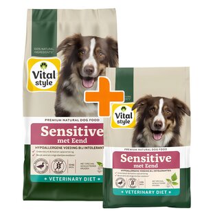 Sensitive met Eend 12+3 kg