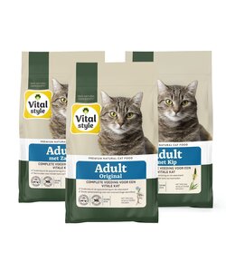 assorti pack rund/kip/zalm kattenbrokken 3x 3,5 kg