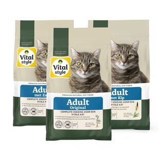 assorti pack rund/kip/zalm kattenbrokken 3x 3,5 kg