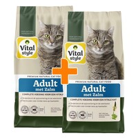 Adult met zalm kattenbrokken 10 kg 2x10 kg (duopack)