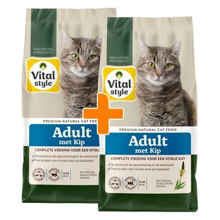 Adult met kip kattenbrokken 2x10 kg (duopack)