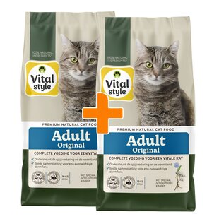 Adult met rund kattenbrokken 2x10 kg (duopack)