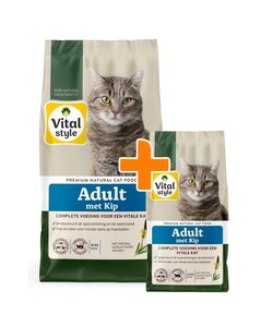 Adult met kip kattenbrokken 10 kg
