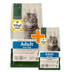 Adult met kip kattenbrokken 10 kg