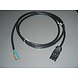 Hapro Connector 3 polig + snoer zwar Hapro Connector 3 polig + snoer zwar