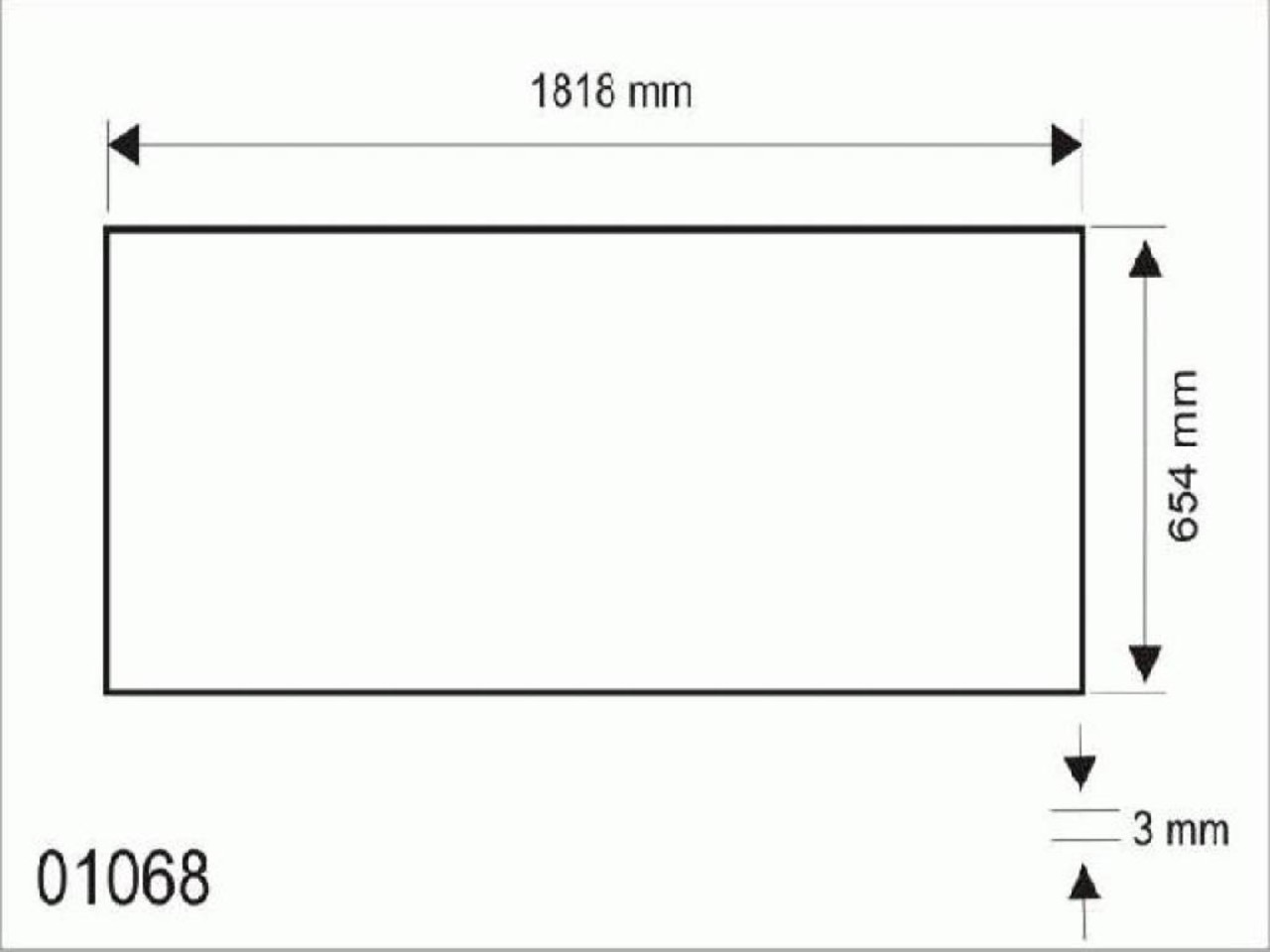 Hapro Acrylic sheet bench Opal