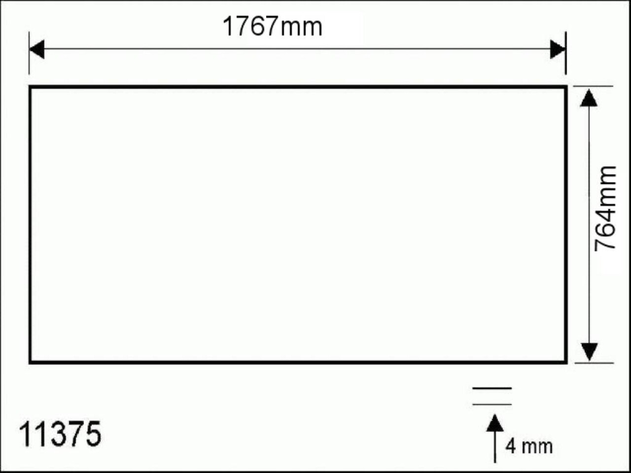 Hapro Acrylplaat Hapro Ruby bank. (niet de hemel!)