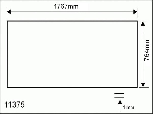 Hapro Acrylic sheet bench