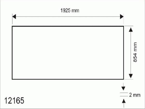 Hapro Acrylplaat Onyx / Jade Hemel, 1925x854x2mm Hapro Acrylplaat Onyx / Jade Hemel, 1925x854x2mm