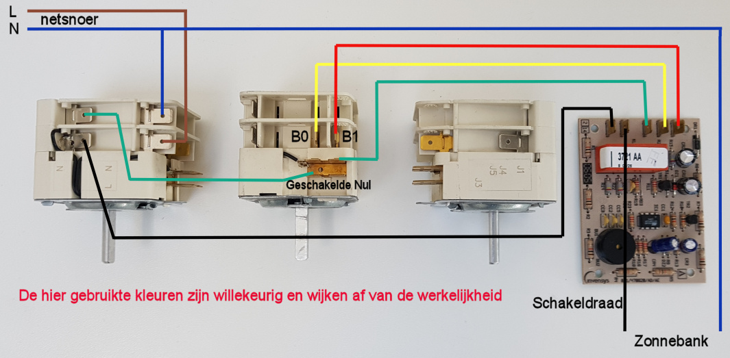 Aansluiting overrule timer Hapro