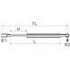 Alisun Gas spring Alisun 1000 KS combi 410N Alisun Gas spring Alisun 1000 KS combi 410N