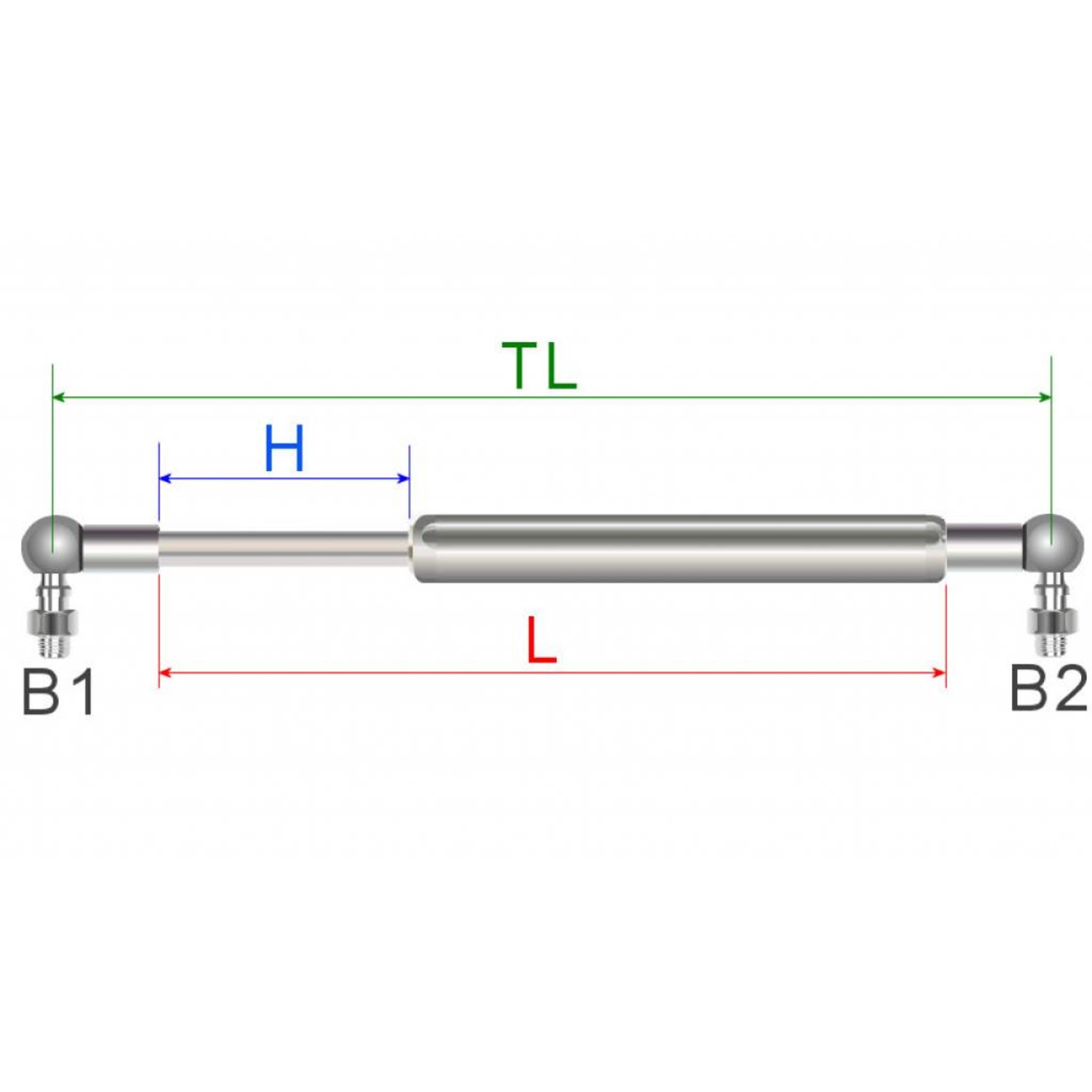 ACN Gasfeder ACN A9A9R90 270-650 500N - Zondag Zonnevakmensen BV