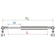 Hapro Gas spring 800N (also replaces 850N) Hapro Gas spring 800N (also replaces 850N)