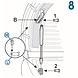 Hapro Plastic bracket for gas spring Hapro Jade & Onyx Hapro Plastic bracket for gas spring Hapro Jade & Onyx