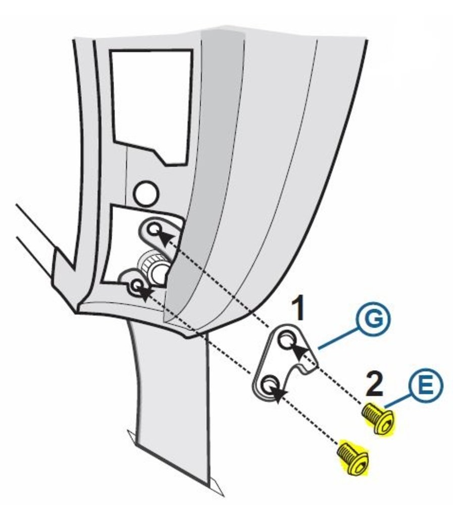 Hapro Allen bolt M6 for Hapro Jade/Onyx locking plate