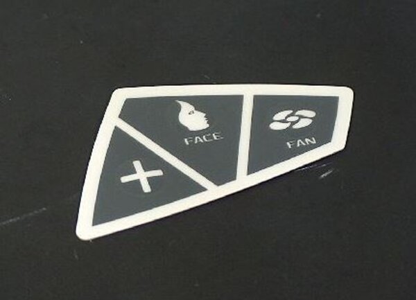 Hapro Sticker bedieningspaneel rechts