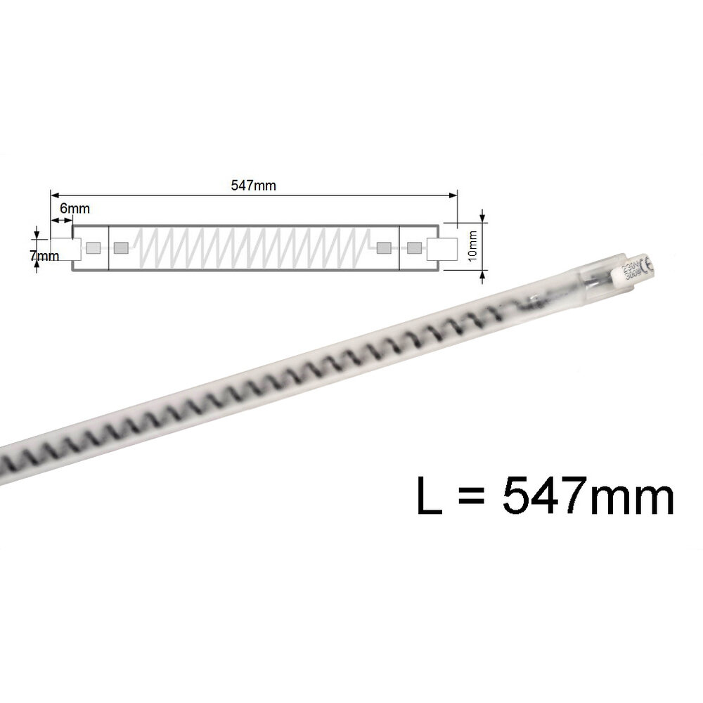 Carbon IR Kabinenlampe R7s 547mm 300W - Zondag Zonnevakmensen BV