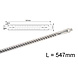 •  300W 547mm Karbon IR Kabinenlampe R7s