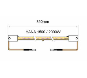 Burda IR-lamp HANA LGHS1500V 1500W Burda IR-lamp HANA LGHS1500V 1500W