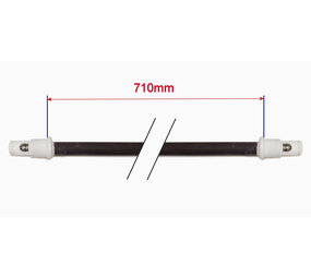 400W 710mm Keramisches IR-Röhrenelement 400W 710mm Keramisches IR-Röhrenelement